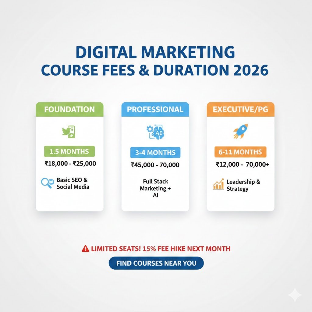 digital marketing course fees